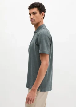 DfC Poloshirt regular im strukturierten Karo-Jacquard
