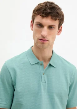 DfC Poloshirt regular im strukturierten Karo-Jacquard