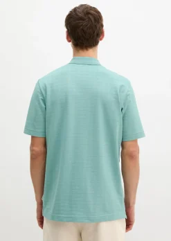 DfC Poloshirt regular im strukturierten Karo-Jacquard
