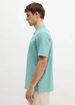 DfC Poloshirt regular im strukturierten Karo-Jacquard