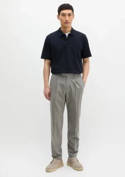DfC Poloshirt regular im strukturierten Karo-Jacquard