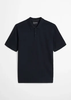 DfC Poloshirt regular im strukturierten Karo-Jacquard