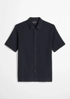 DfC Poloshirt regular mit feiner Waffel-Struktur