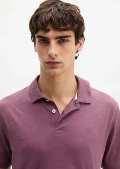DfC Poloshirt Slub-Jersey regular aus weicher Bio-Baumwolle