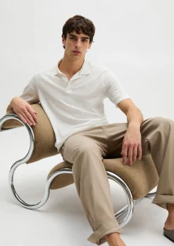 DfC Poloshirt Slub-Jersey regular aus weicher Bio-Baumwolle