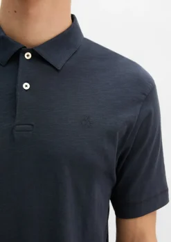DfC Poloshirt Slub-Jersey regular aus weicher Bio-Baumwolle