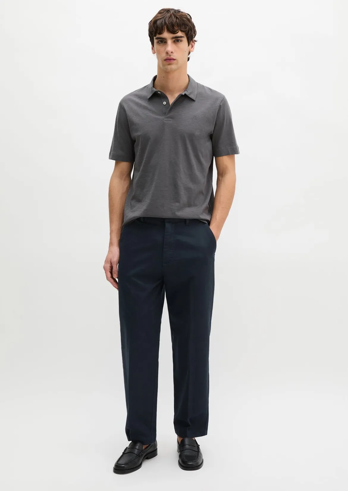 DfC Poloshirt Slub-Jersey regular aus weicher Bio-Baumwolle