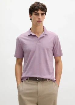DfC Poloshirt Slub-Jersey regular aus weicher Bio-Baumwolle