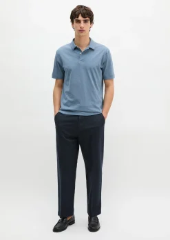 DfC Poloshirt Slub-Jersey regular aus weicher Bio-Baumwolle