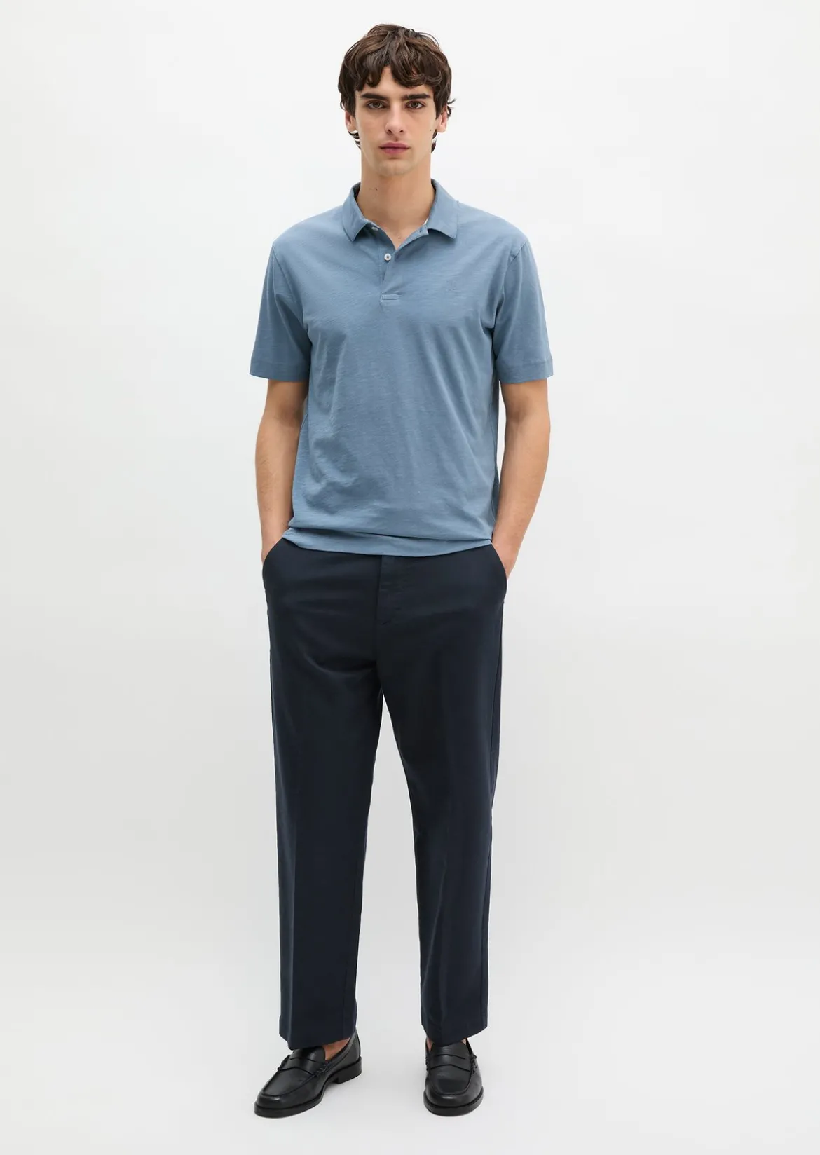 DfC Poloshirt Slub-Jersey regular aus weicher Bio-Baumwolle