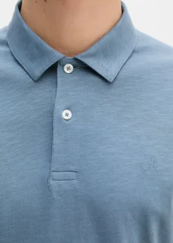 DfC Poloshirt Slub-Jersey regular aus weicher Bio-Baumwolle