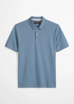 DfC Poloshirt Slub-Jersey regular aus weicher Bio-Baumwolle