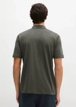 DfC Poloshirt Slub-Jersey regular aus weicher Bio-Baumwolle