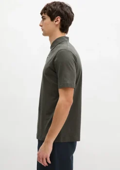 DfC Poloshirt Slub-Jersey regular aus weicher Bio-Baumwolle