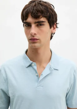 DfC Poloshirt Slub-Jersey regular aus weicher Bio-Baumwolle