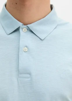 DfC Poloshirt Slub-Jersey regular aus weicher Bio-Baumwolle