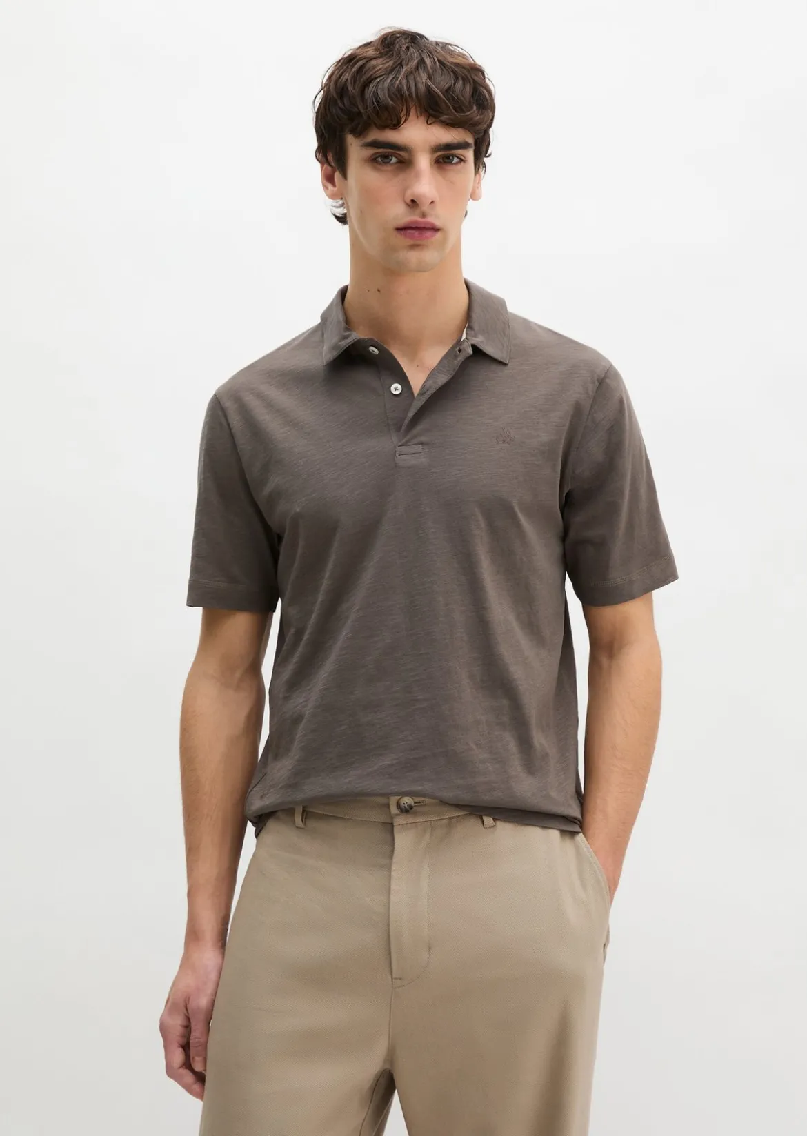 DfC Poloshirt Slub-Jersey regular aus weicher Bio-Baumwolle