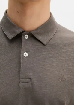 DfC Poloshirt Slub-Jersey regular aus weicher Bio-Baumwolle