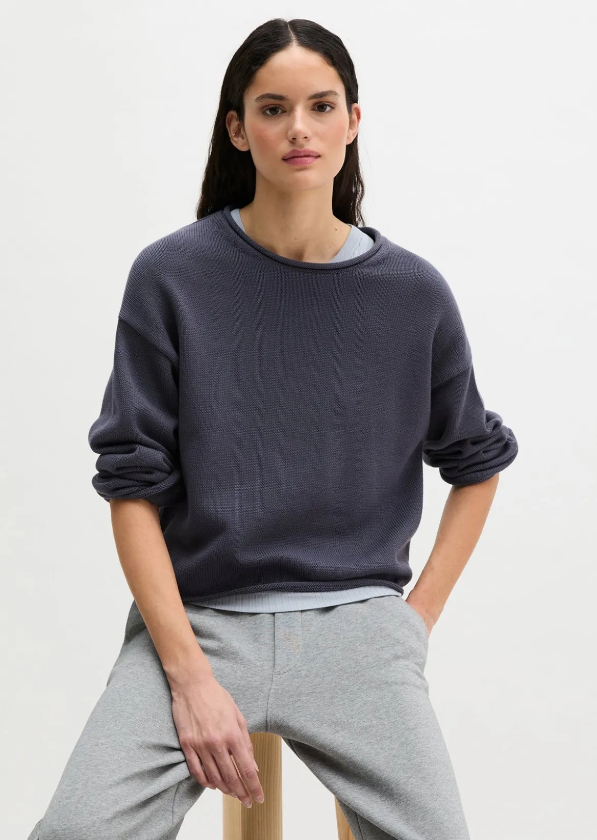 DfC Pullover loose aus Heavy Cotton-Garn