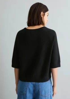 DfC Pullover relaxed aus kompaktem Baumwollgarn