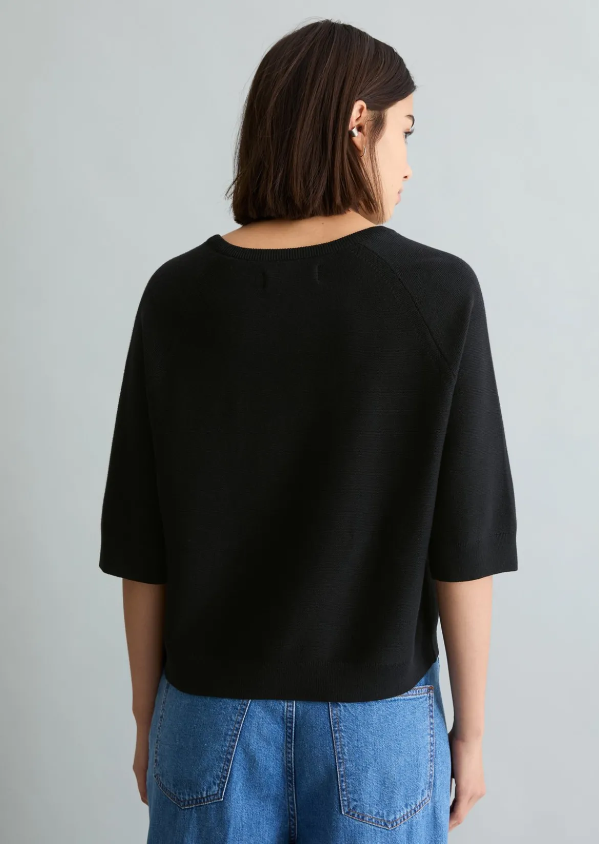 DfC Pullover relaxed aus kompaktem Baumwollgarn