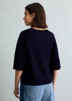 DfC Pullover relaxed aus kompaktem Baumwollgarn