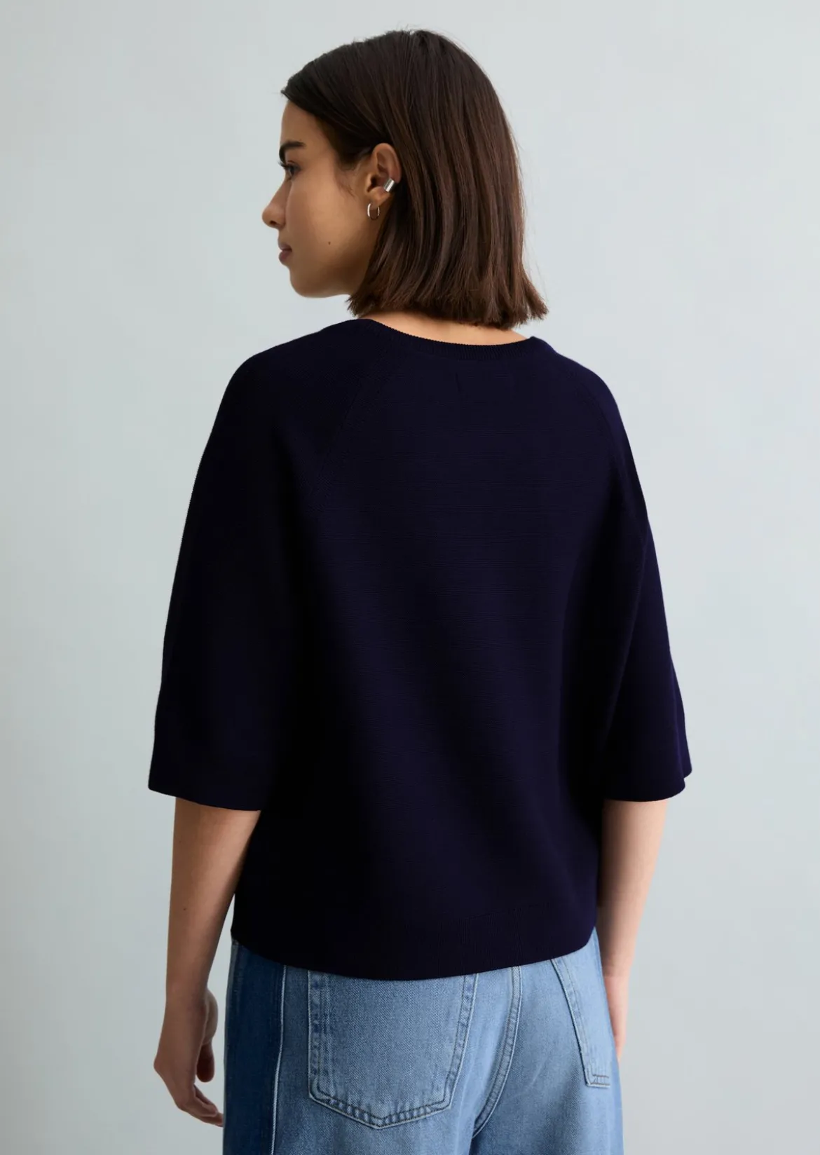 DfC Pullover relaxed aus kompaktem Baumwollgarn