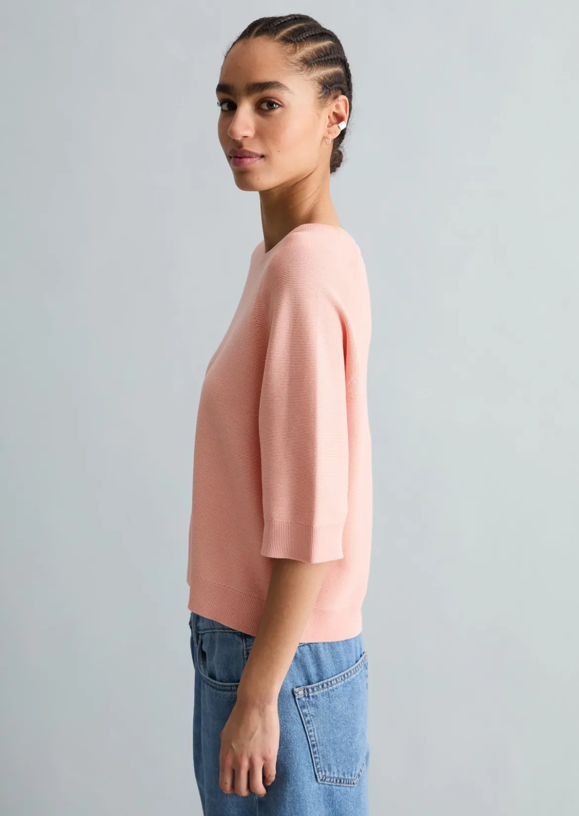 DfC Pullover relaxed aus kompaktem Baumwollgarn