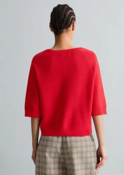 DfC Pullover relaxed aus kompaktem Baumwollgarn