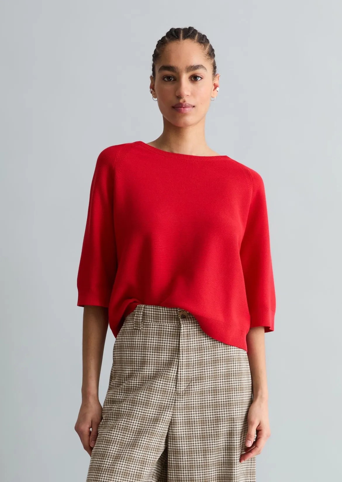 DfC Pullover relaxed aus kompaktem Baumwollgarn
