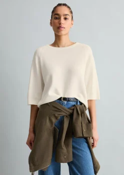 DfC Pullover relaxed aus kompaktem Baumwollgarn