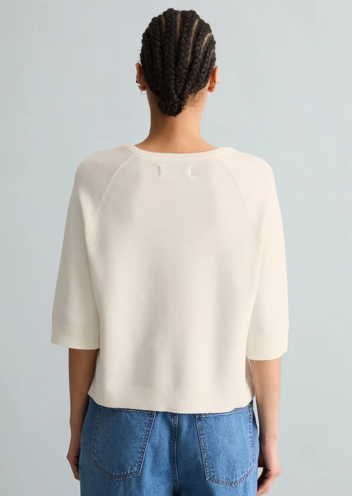 DfC Pullover relaxed aus kompaktem Baumwollgarn