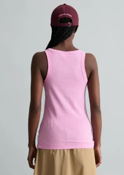 DfC Ripp-Tanktop slim aus Bio-Baumwoll-Stretchjersey