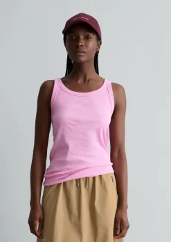 DfC Ripp-Tanktop slim aus Bio-Baumwoll-Stretchjersey