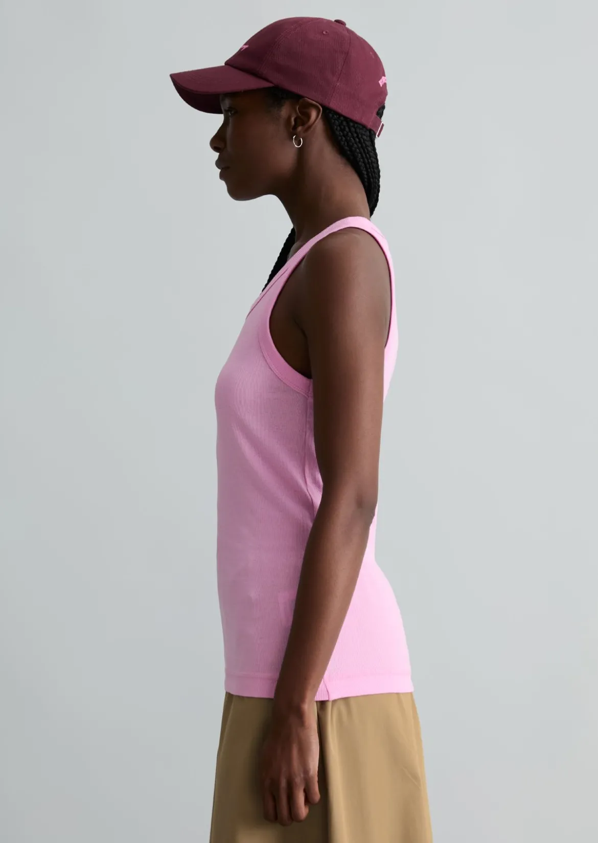DfC Ripp-Tanktop slim aus Bio-Baumwoll-Stretchjersey