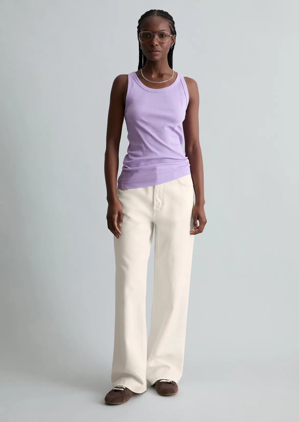 DfC Ripp-Tanktop slim aus Bio-Baumwoll-Stretchjersey