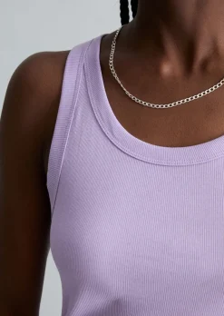 DfC Ripp-Tanktop slim aus Bio-Baumwoll-Stretchjersey