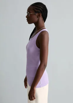 DfC Ripp-Tanktop slim aus Bio-Baumwoll-Stretchjersey