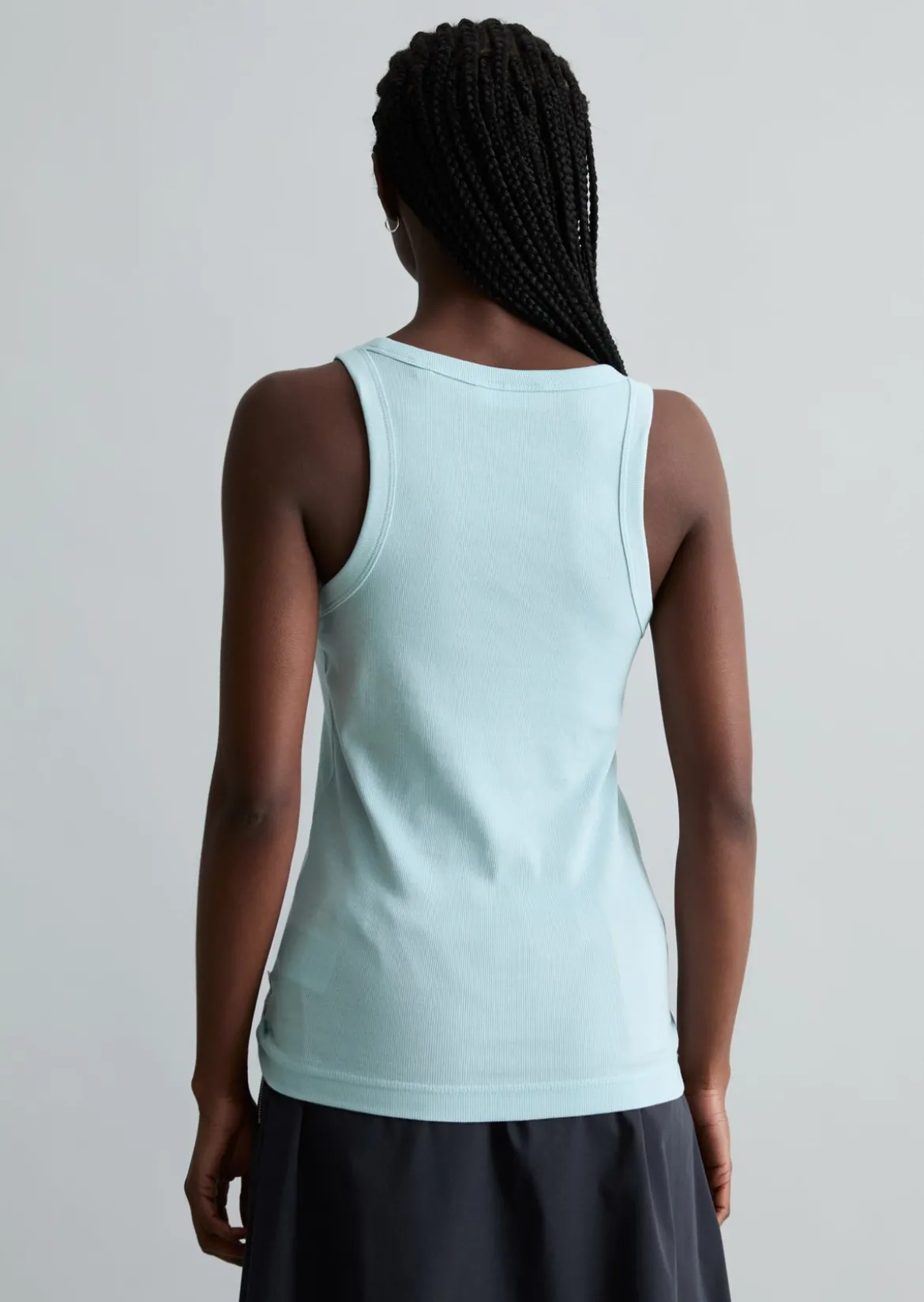 DfC Ripp-Tanktop slim aus Bio-Baumwoll-Stretchjersey