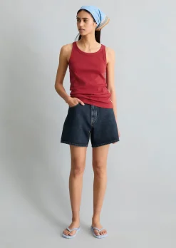 DfC Ripp-Tanktop slim aus Bio-Baumwoll-Stretchjersey