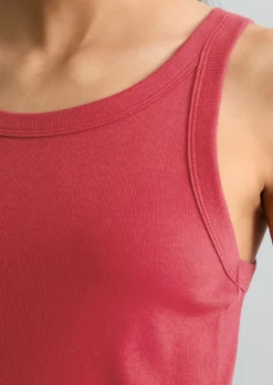 DfC Ripp-Tanktop slim aus Bio-Baumwoll-Stretchjersey
