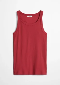 DfC Ripp-Tanktop slim aus Bio-Baumwoll-Stretchjersey