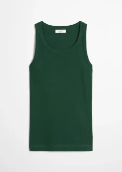 DfC Ripp-Tanktop slim aus Bio-Baumwoll-Stretchjersey