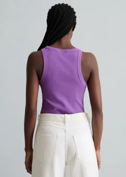DfC Ripp-Tanktop slim aus Bio-Baumwoll-Stretchjersey