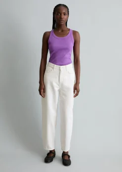 DfC Ripp-Tanktop slim aus Bio-Baumwoll-Stretchjersey