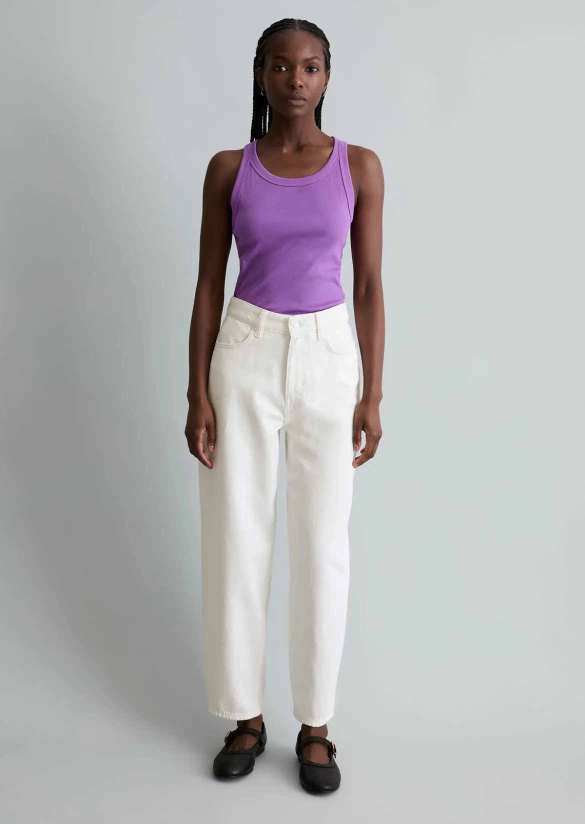 DfC Ripp-Tanktop slim aus Bio-Baumwoll-Stretchjersey