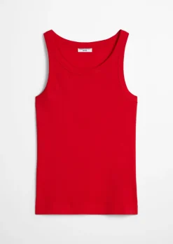 DfC Ripp-Tanktop slim aus Bio-Baumwoll-Stretchjersey