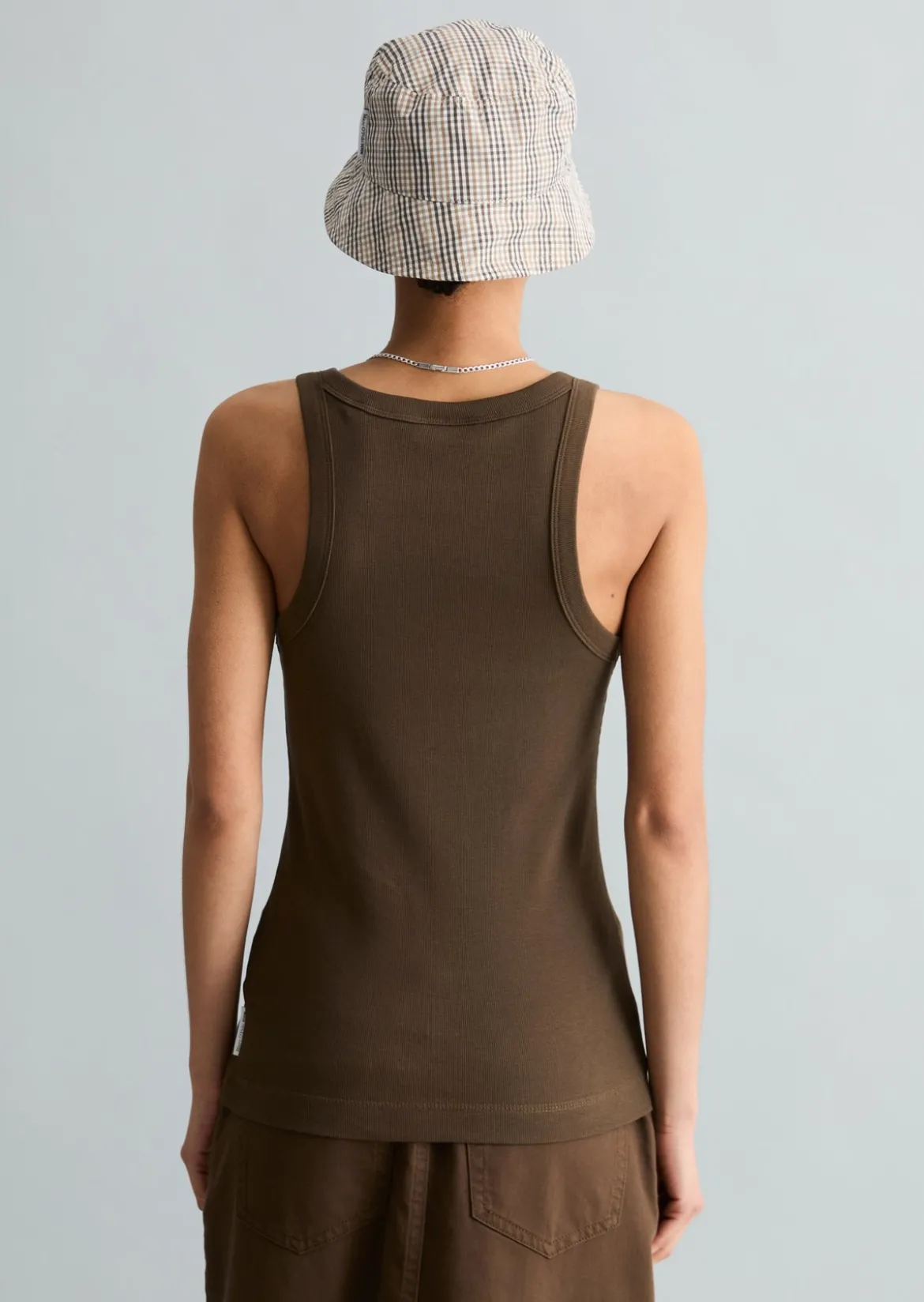DfC Ripp-Tanktop slim aus Bio-Baumwoll-Stretchjersey