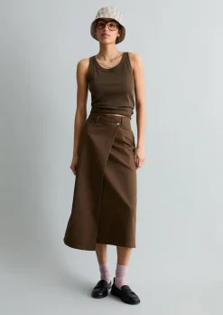 DfC Ripp-Tanktop slim aus Bio-Baumwoll-Stretchjersey