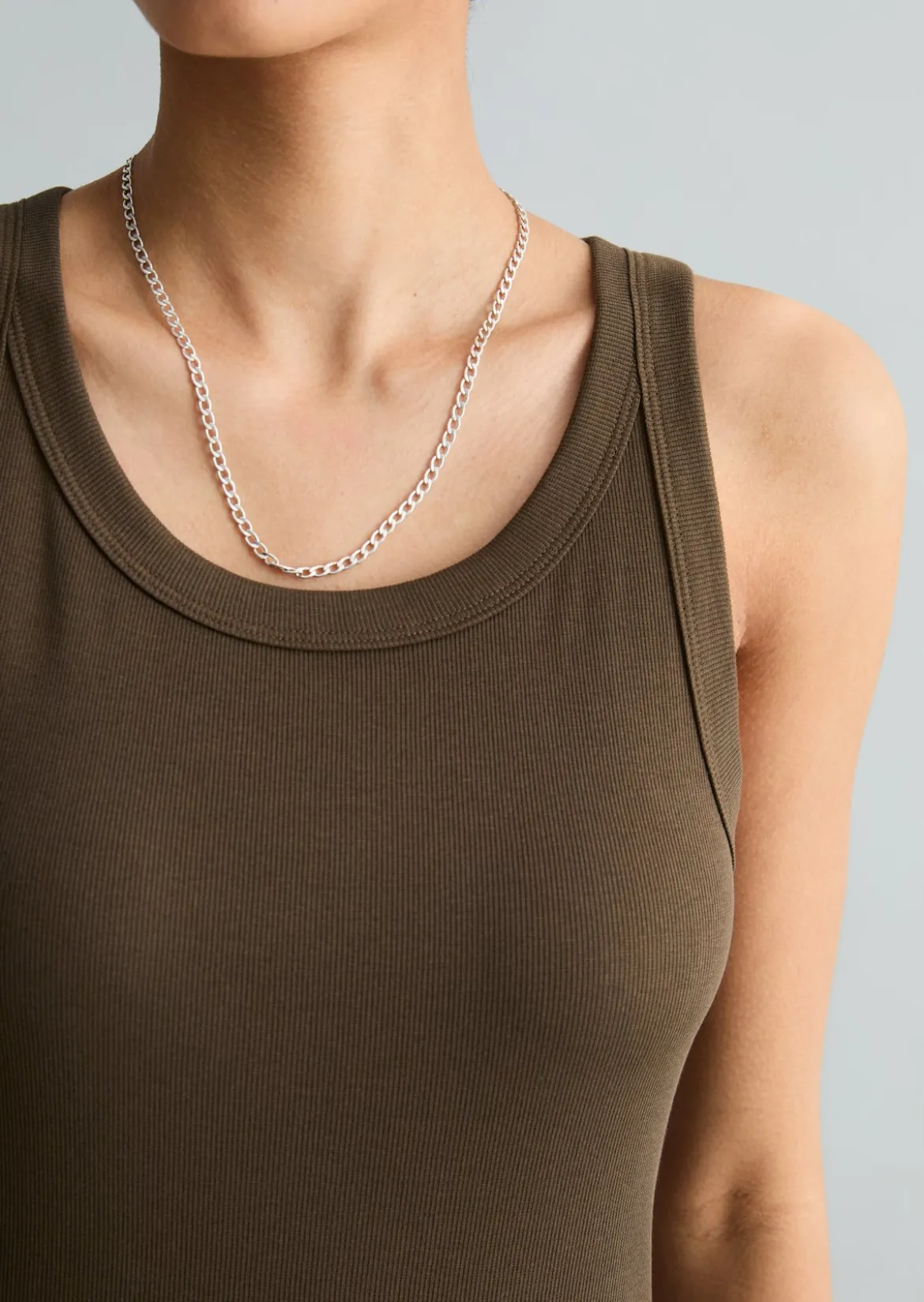 DfC Ripp-Tanktop slim aus Bio-Baumwoll-Stretchjersey